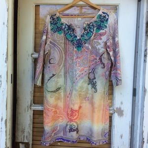 Sundance cotton tunic with embroidery